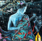 Night Samurai, Multiplo Darte 120X120Cm - Anno 2022