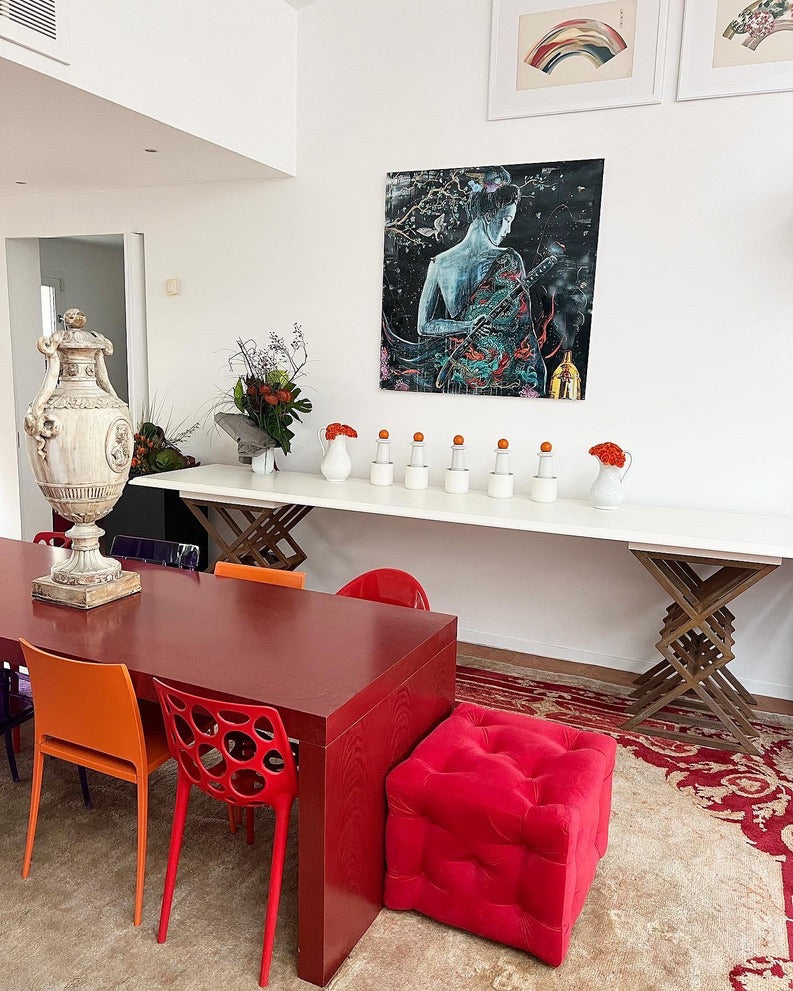 Night Samurai, Multiplo Darte 120X120Cm - Anno 2022