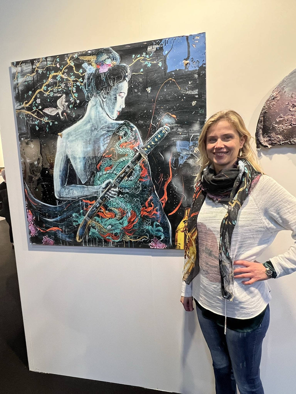 Night Samurai, Multiplo Darte 120X120Cm - Anno 2022