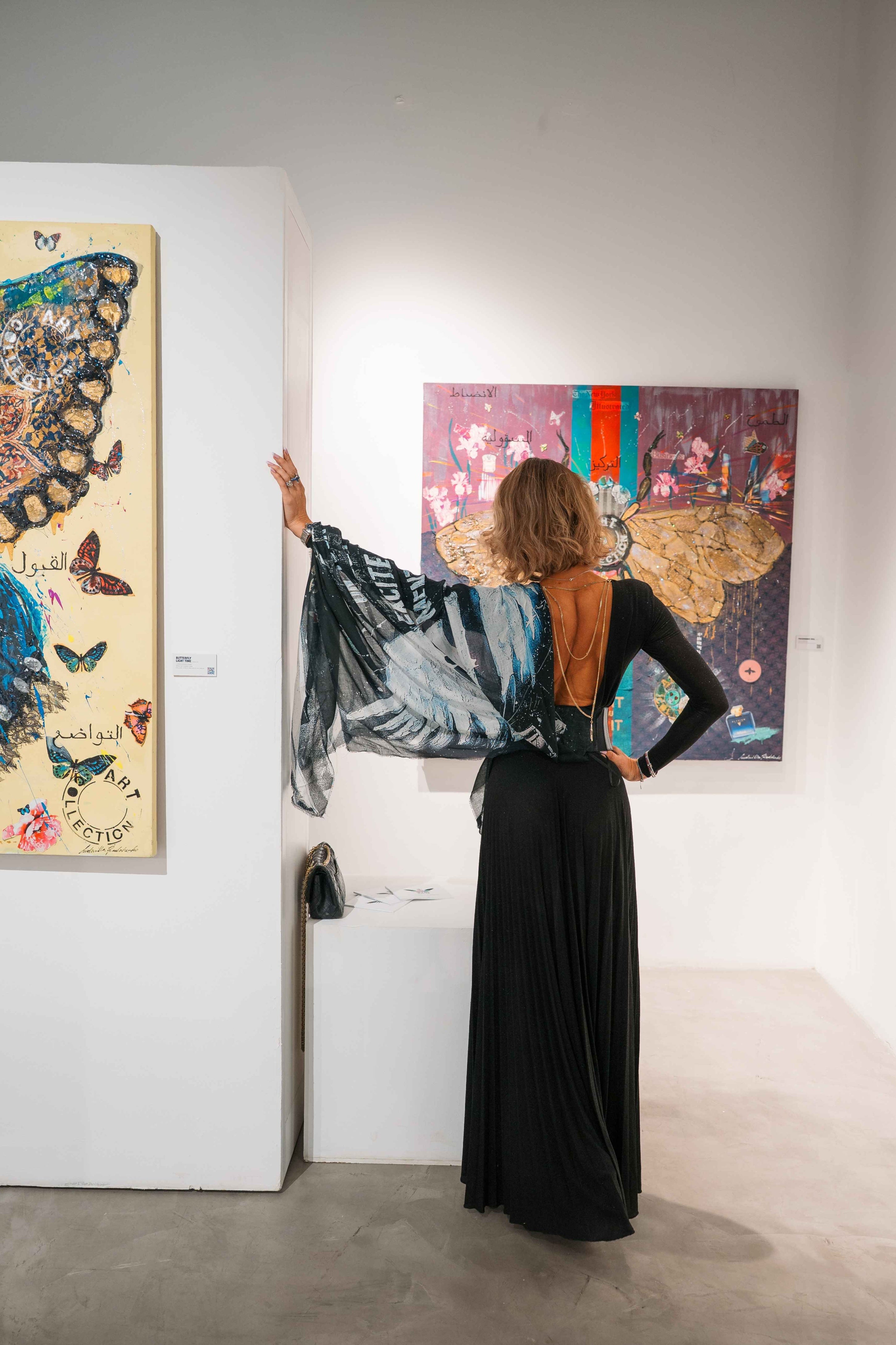 PERSEVERANCE Art Work 140X140 cm,  Art Series THE WINGS of POWER 2025, Dubai