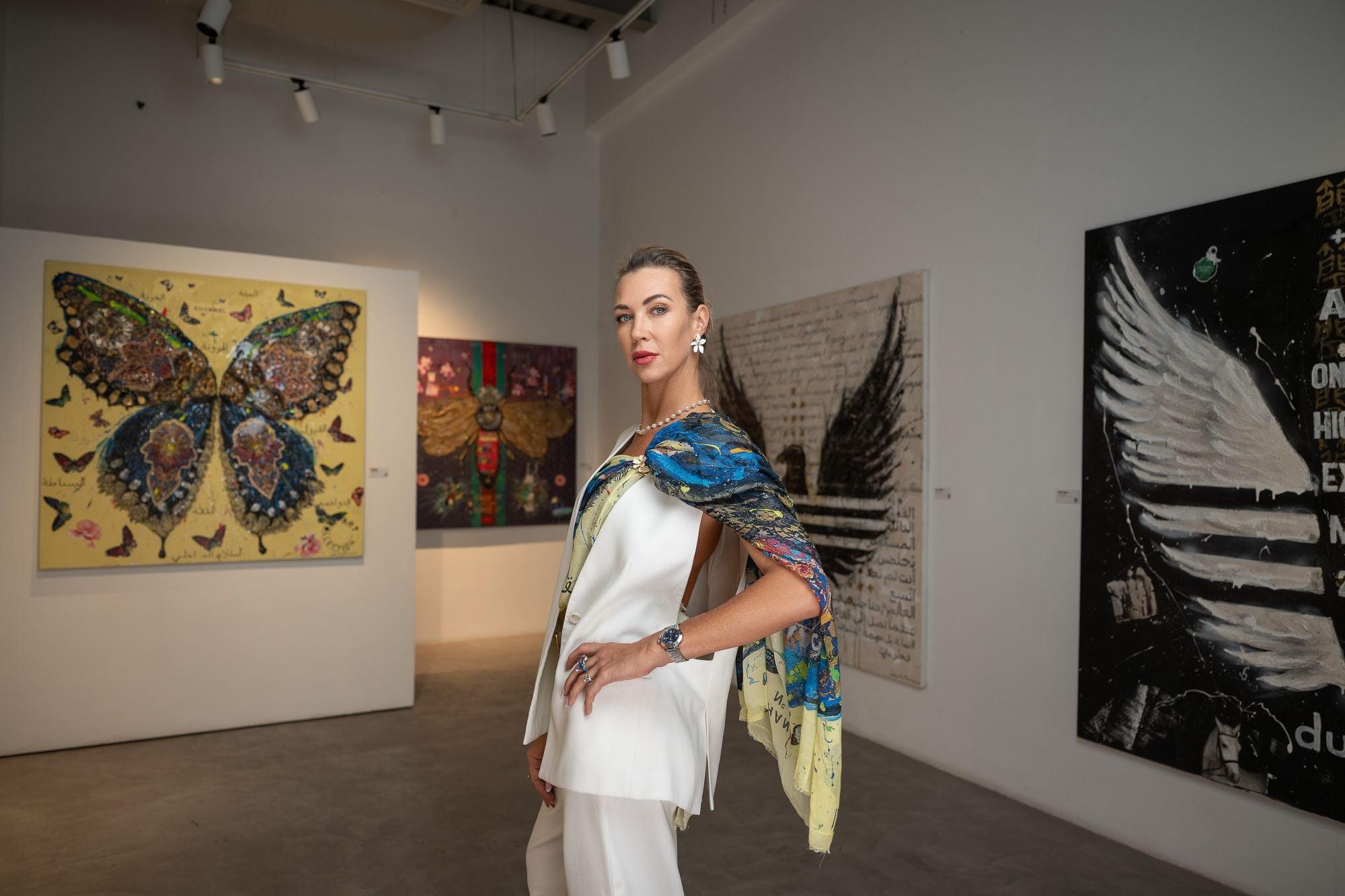 PERSEVERANCE Art Work 140X140 cm,  Art Series THE WINGS of POWER 2025, Dubai