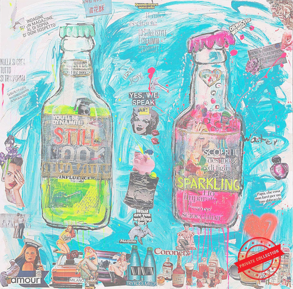 Still&Sparkling Water, Artwork 150X150Cm, Anno 2019