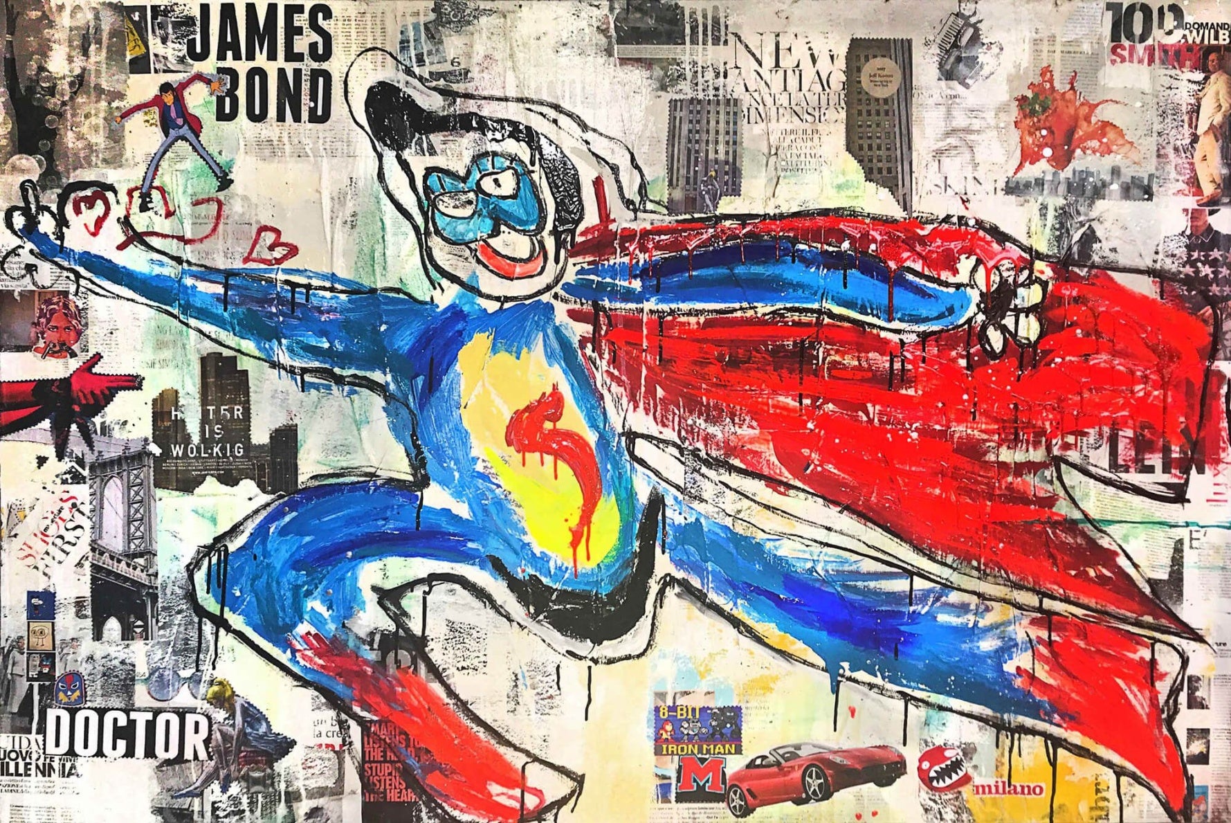 Super Papá, Artwork 100X150Cm, Anno 2017