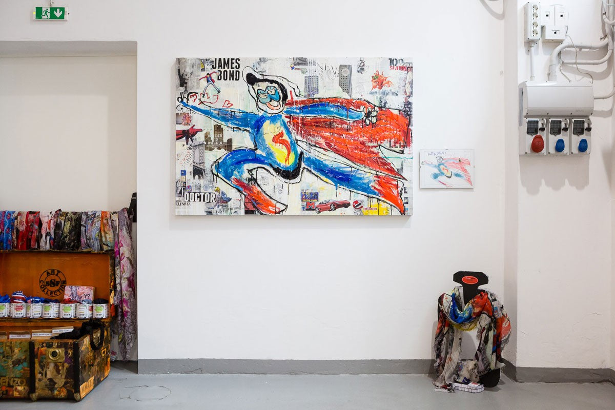 Super Papá, Artwork 100X150Cm, Anno 2017