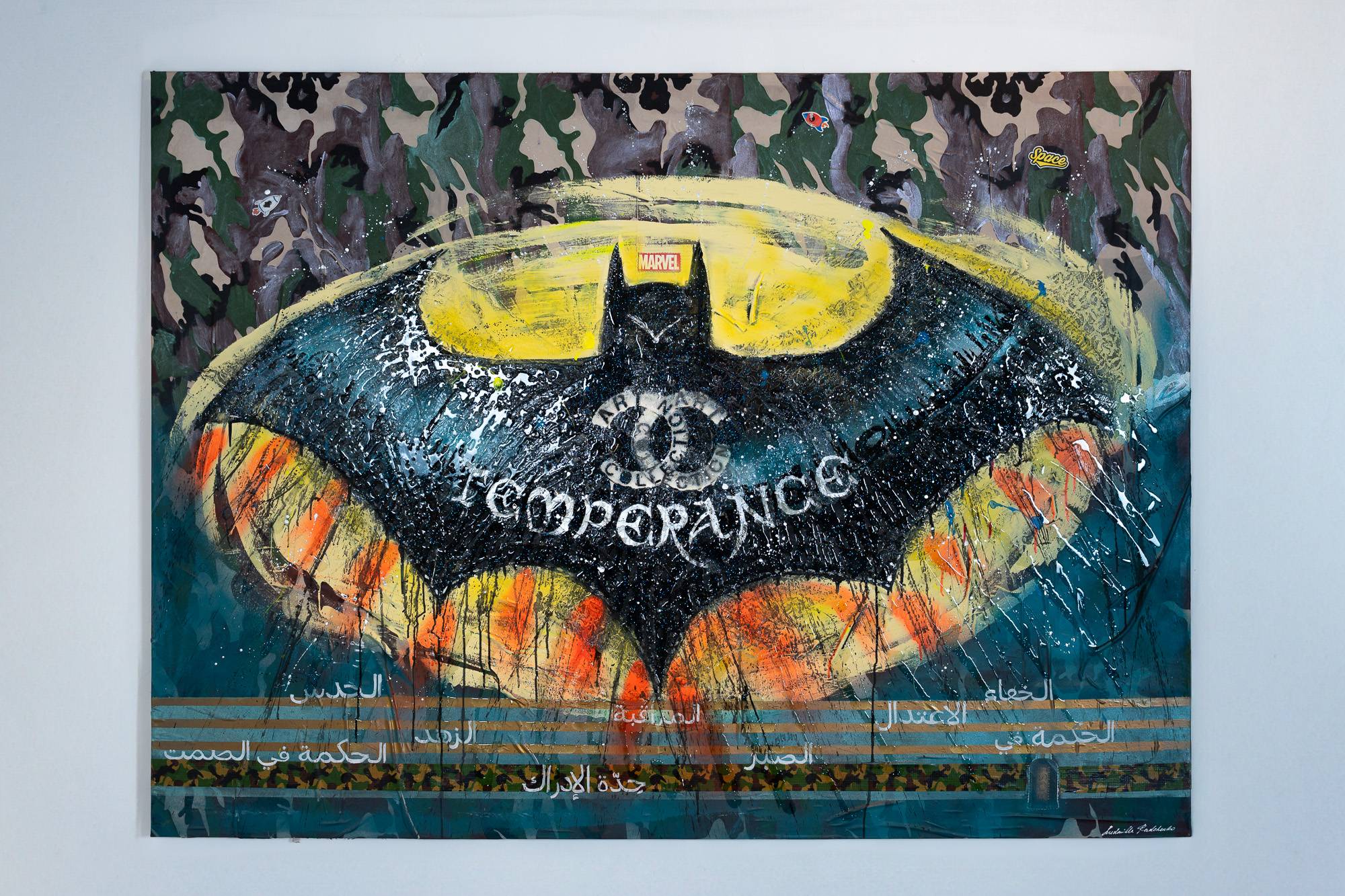 TEMPERANCE BAT, Art Work 140x190cm, Dalla Serie Artistica THE WINGS OF POWER