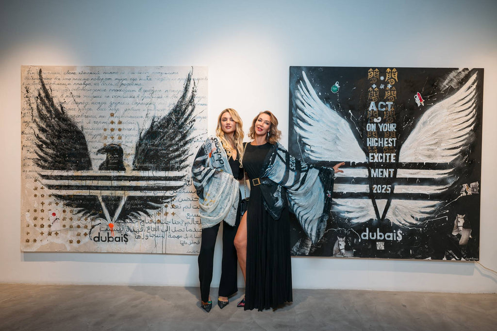 WHITE POWER, Art Work 190X190cm,  Art Series THE WINGS of POWER 2025, Dubai