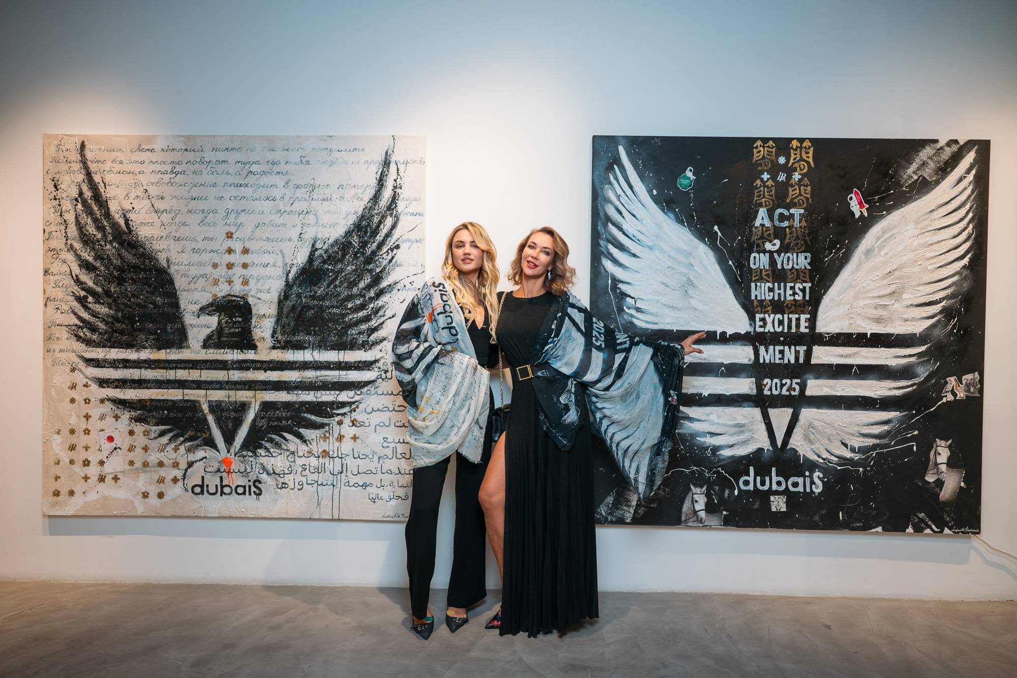 WHITE POWER, Art Work 190X190cm,  Art Series THE WINGS of POWER 2025, Dubai