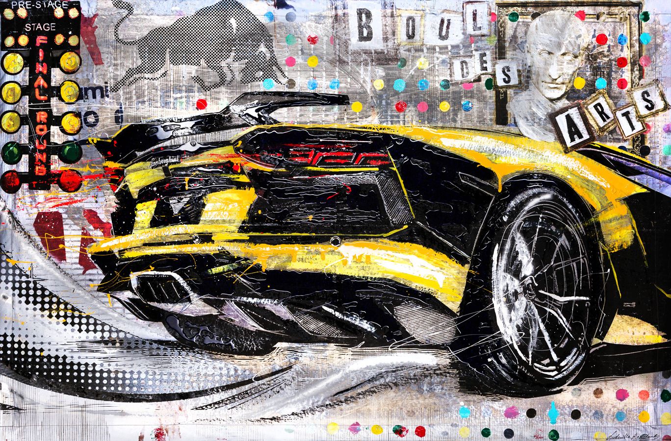 Yellow Power, Artwork 120X180Cm, Anno 2017