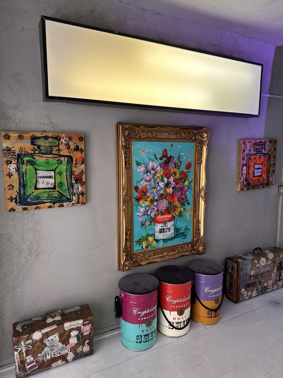 Crypto Flowers, Artwork 100X70Cm (130X100Cm With Frame), 2024, Unique Piece