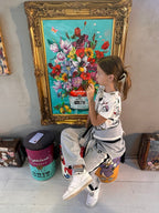 Crypto Flowers, Artwork 100X70Cm (130X100Cm With Frame), 2024, Unique Piece