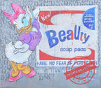 Art Work BEAUTY TABS, 160 X 140cm , Art Series ICONS RECYCLING 2022, unique piece · Private Collection (corner)