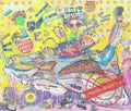 Art Work BILANCIAGA 120X140cm, Art Series Brand Revolution, 2023, unique piece · Private Collection (corner)