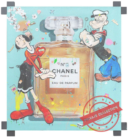 Art Work Channel Enfant 130X120, Art Series Brand Revolution, 2024, unique piece · Private Collection (corner)