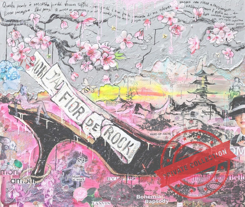 Art Work Fior De Rock 120X140cm, Art Series Brand Evolution, 2023, unique piece · Private Collection (corner)