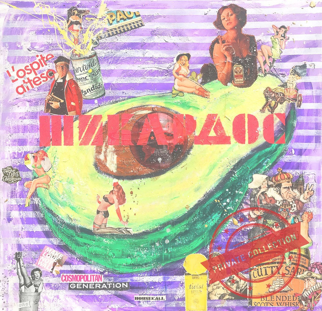 Avocado Generation, Artwork 100X100Cm, Anno 2019 · Private Collection (corner)