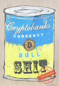Cryptosoup Currency Bullshit Blue 130X90 · Private Collection (corner)