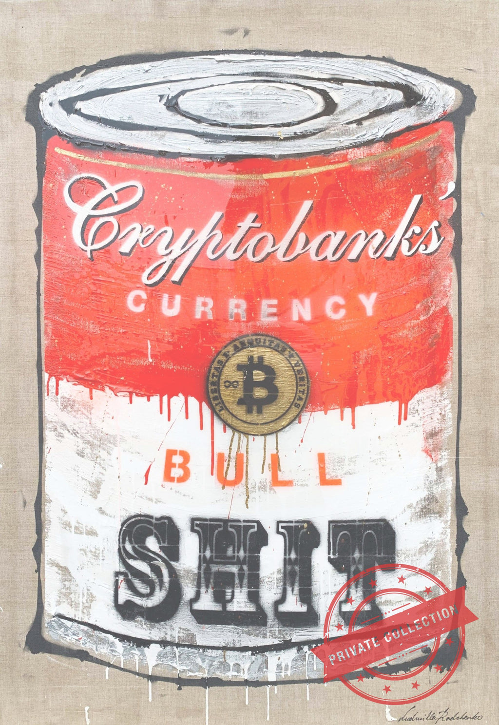 Cryptosoup Currency Classic Red 130X90 · Private Collection (corner)