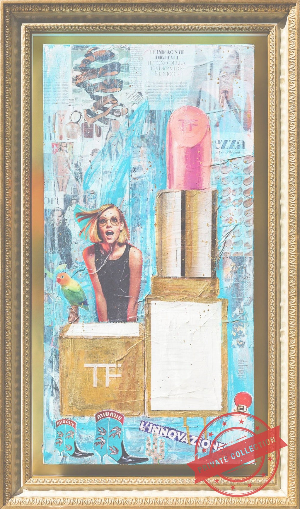 Pop Lipstick Innovative, Artwork 100X60Cm · Private Collection (corner)