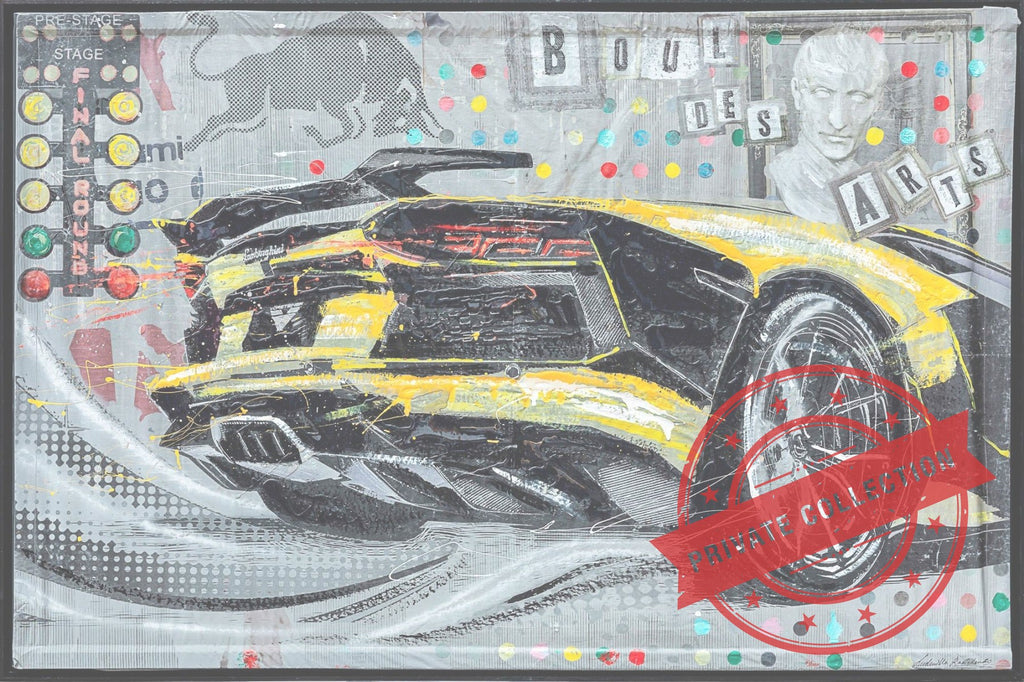 Yellow Power, Artwork 120X180Cm, Anno 2017 · Private Collection (corner)