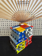 FAKE, Recycled Plastic Sculpture 50x50x30 cm, Art Reborn