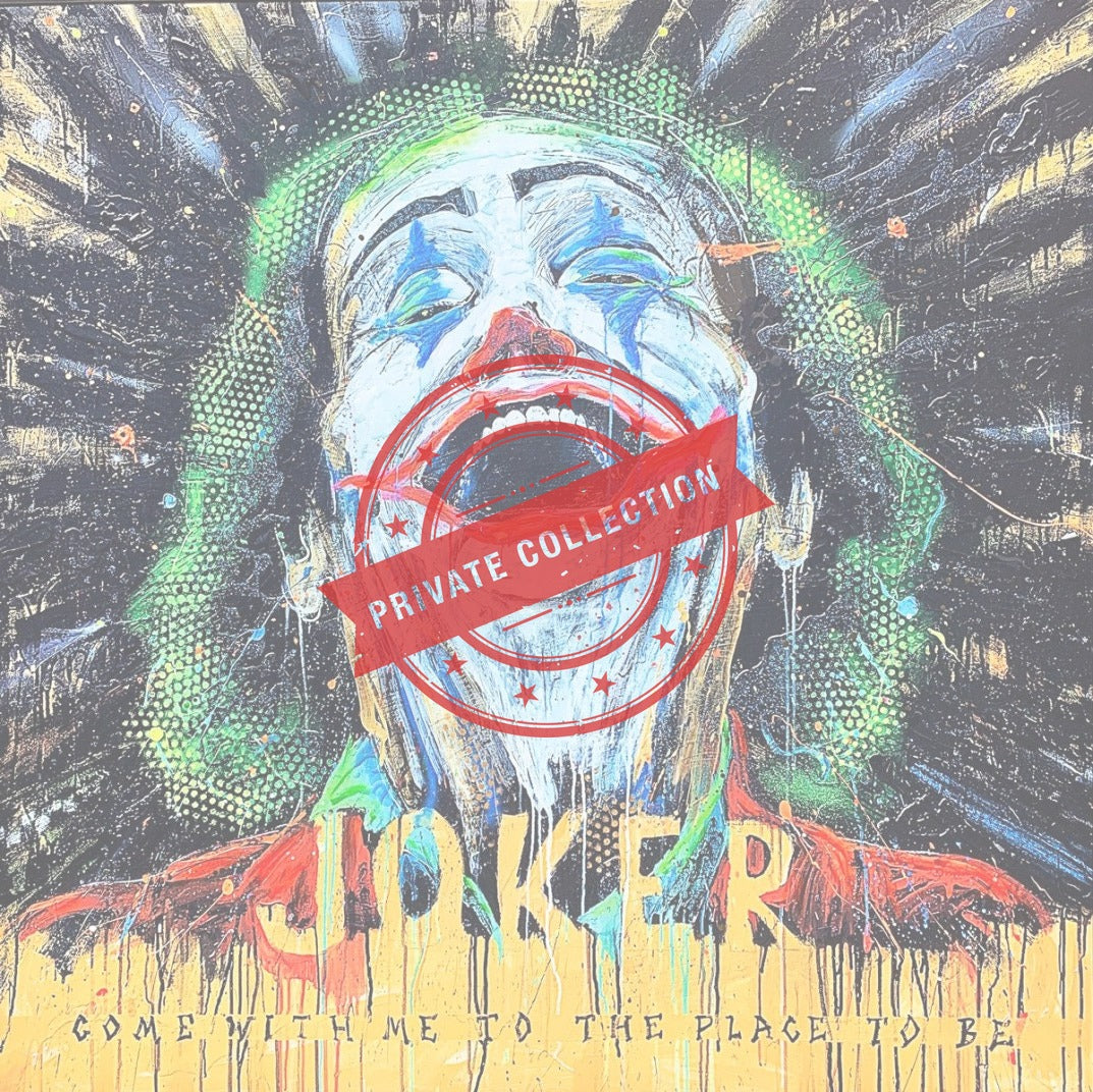 Light Box Joker Art Design – 2021 150X150X10cm - Private Collection